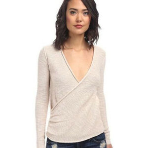 Free People S Gotham Wrap Sweater Cream Anthro